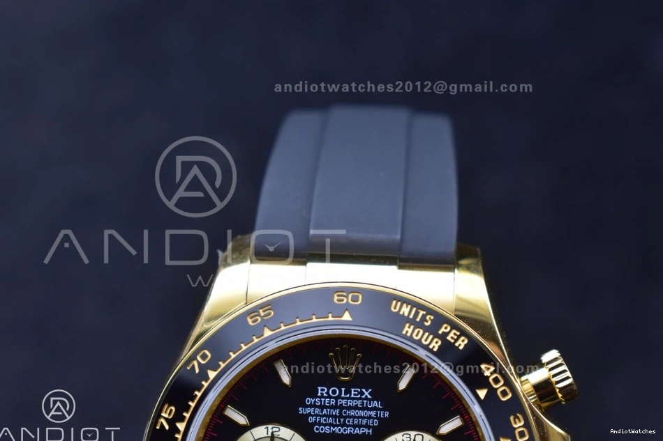 (Weighted) YG Sophisticated 126518 1:1 V6 QF Daytona on Strap Black Oysterflex Dial Best SH4131 Edition 807 1030